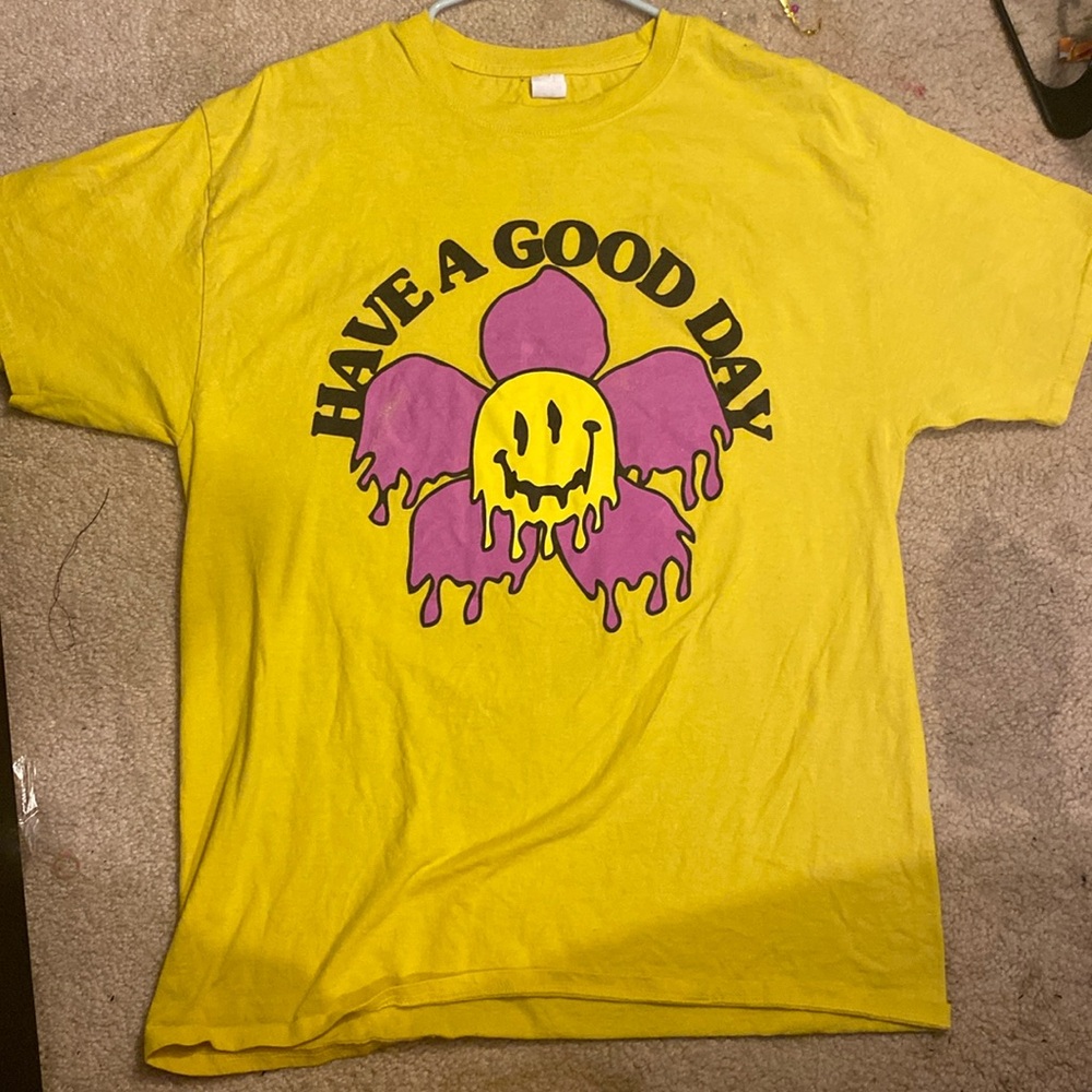 self made yellow T-shirt